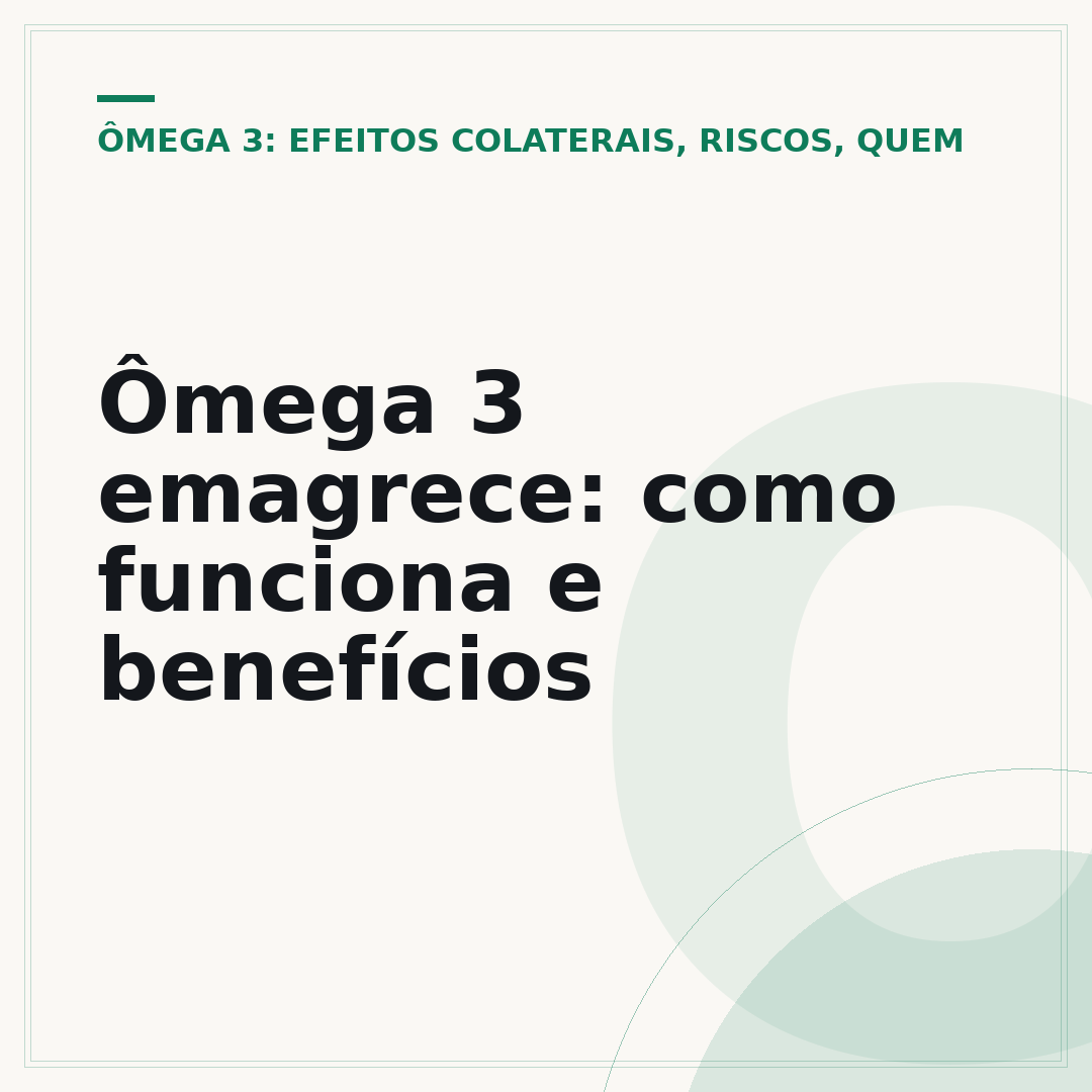 Ômega 3 emagrece: como funciona e benefícios