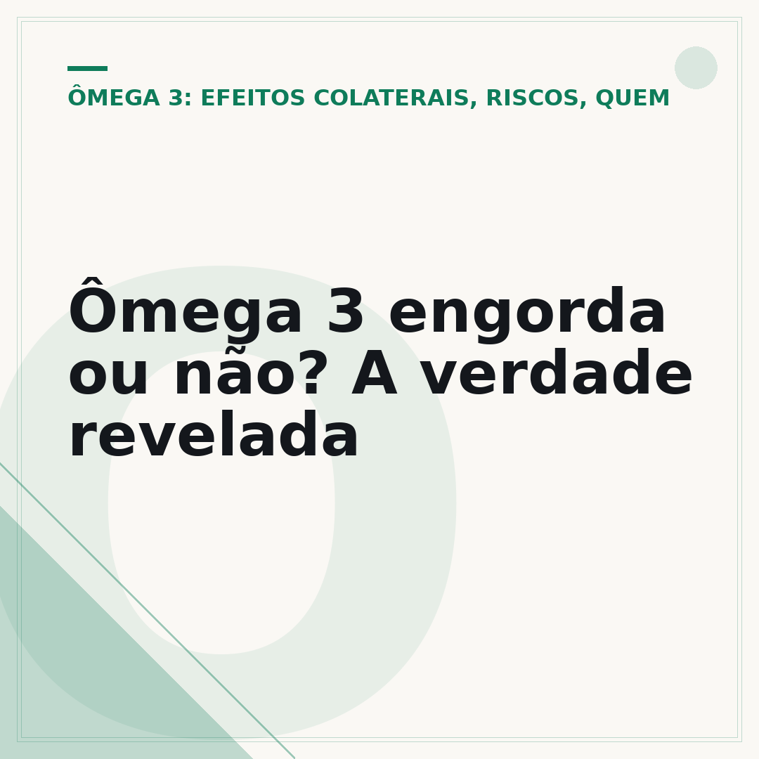 Ômega 3 engorda ou não? A verdade revelada
