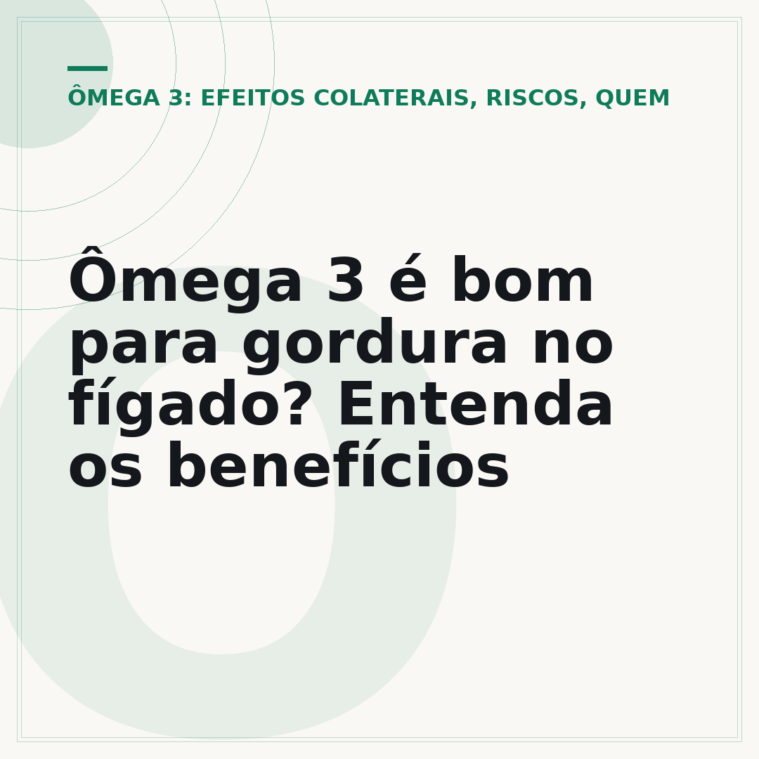 Ômega 3 é bom para gordura no fígado? Entenda os benefícios