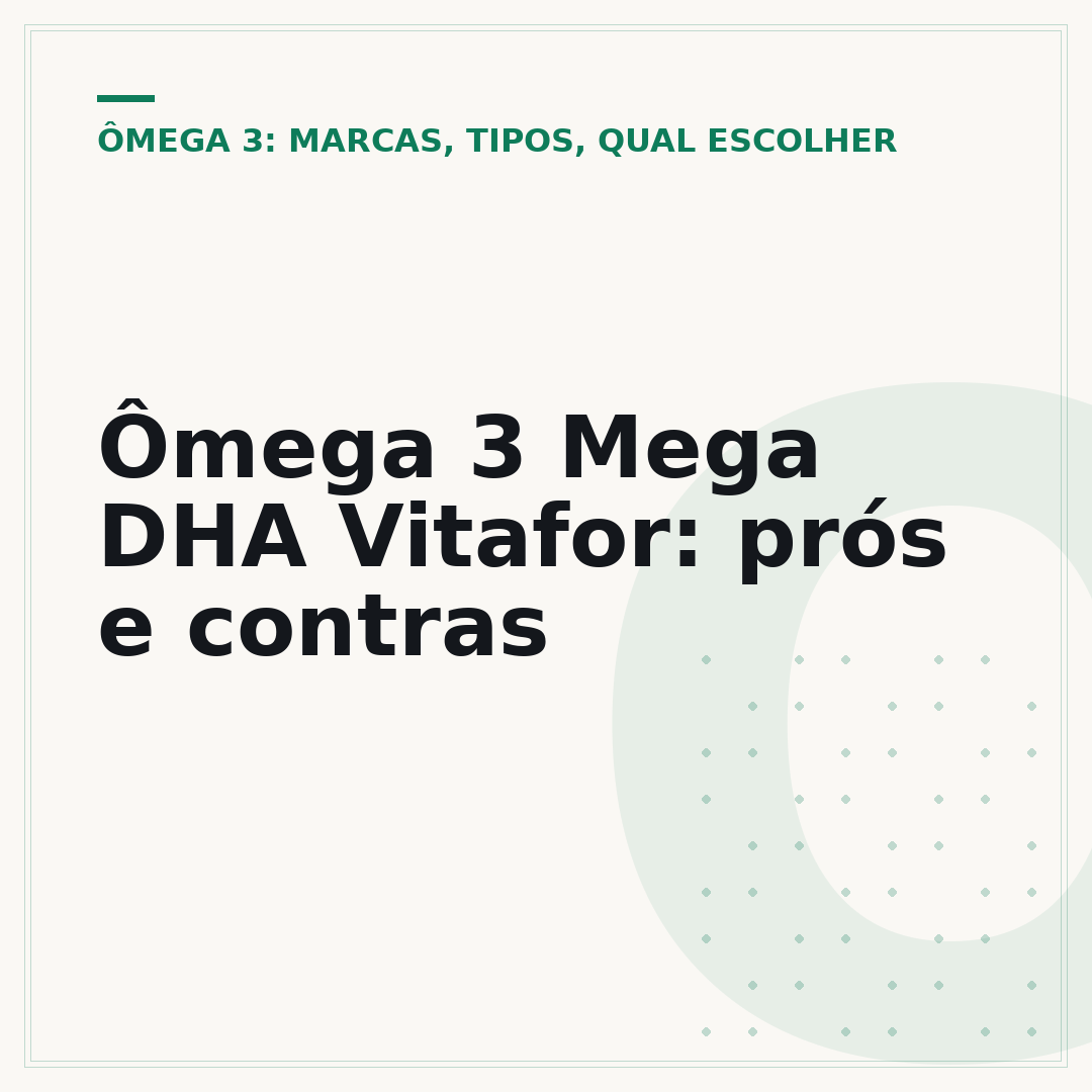 Ômega 3 Mega DHA Vitafor: prós e contras