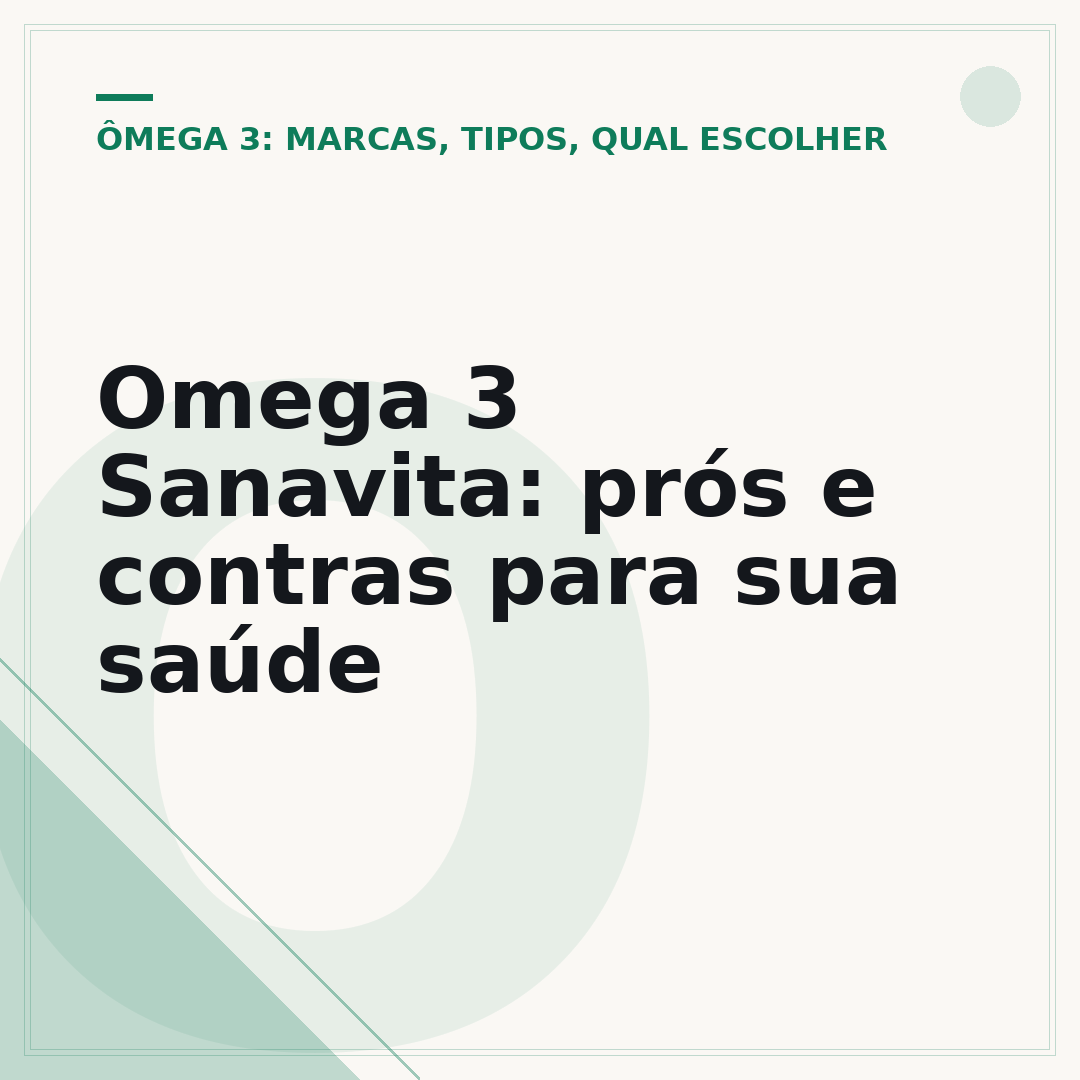 Omega 3 Sanavita: prós e contras para sua saúde