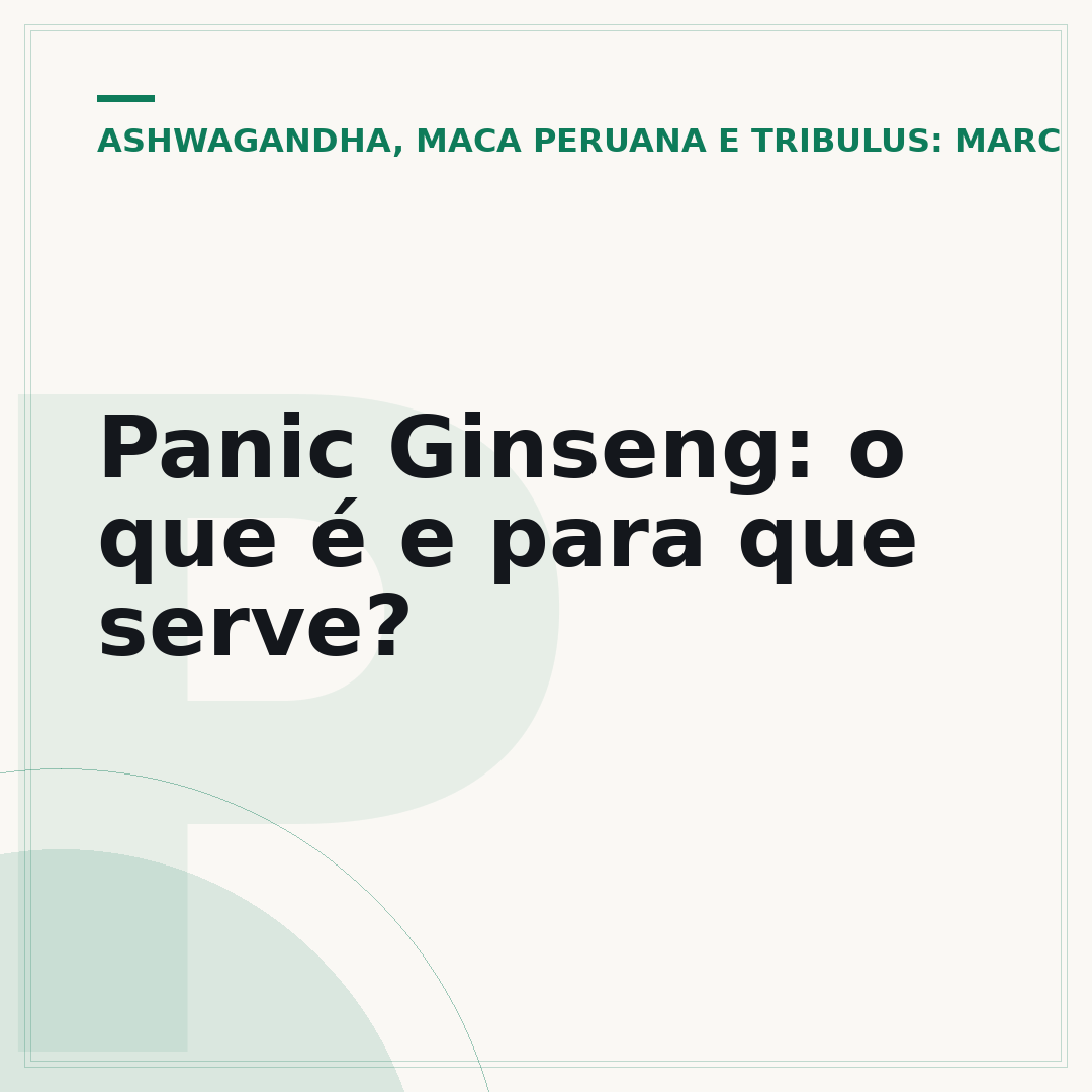 Panic Ginseng: o que é e para que serve?