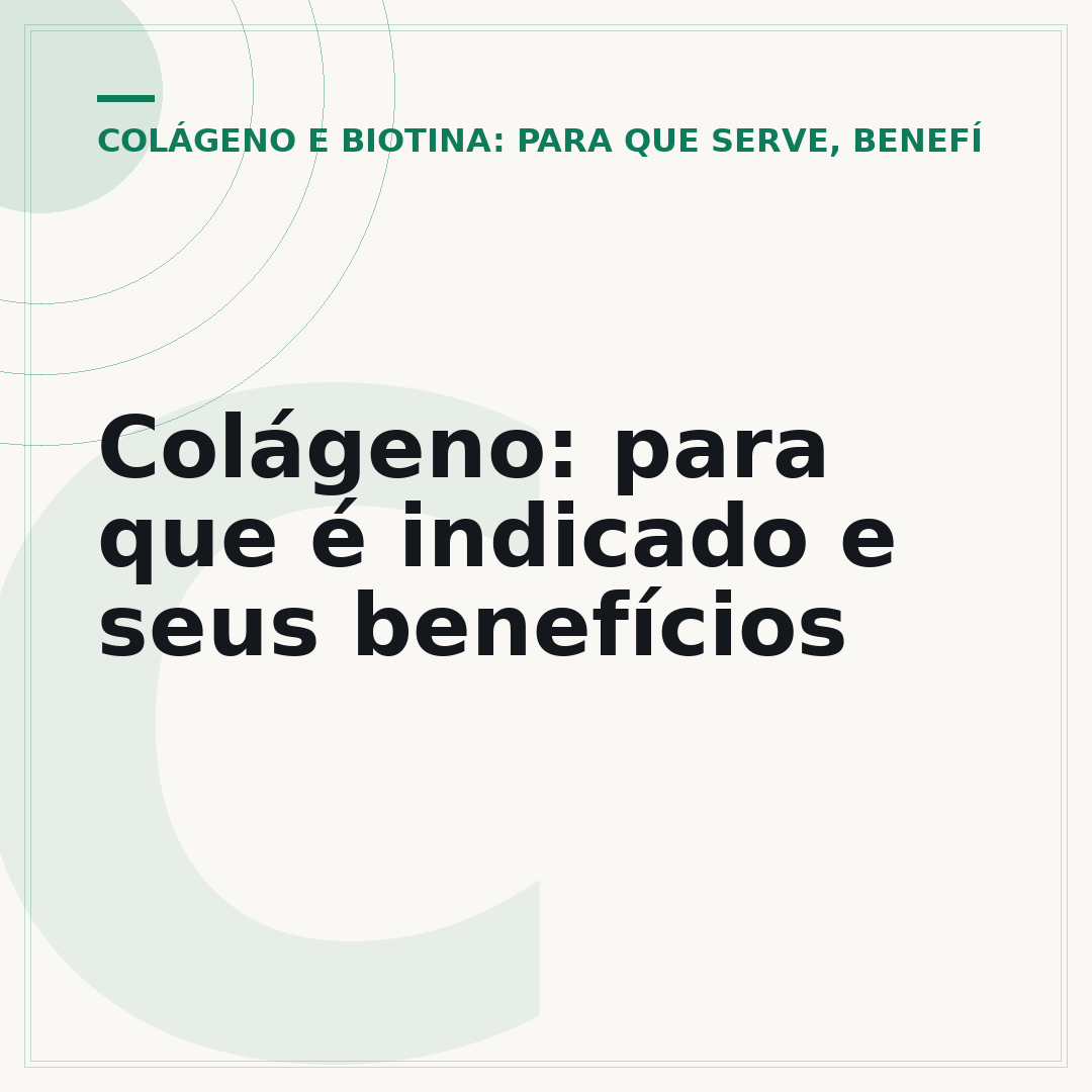 Colágeno: para que é indicado e seus benefícios