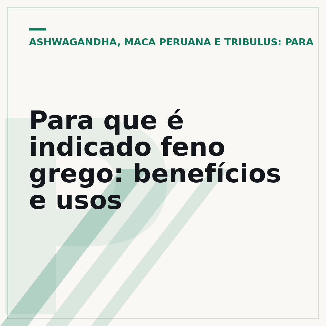 Para que é indicado feno grego: benefícios e usos