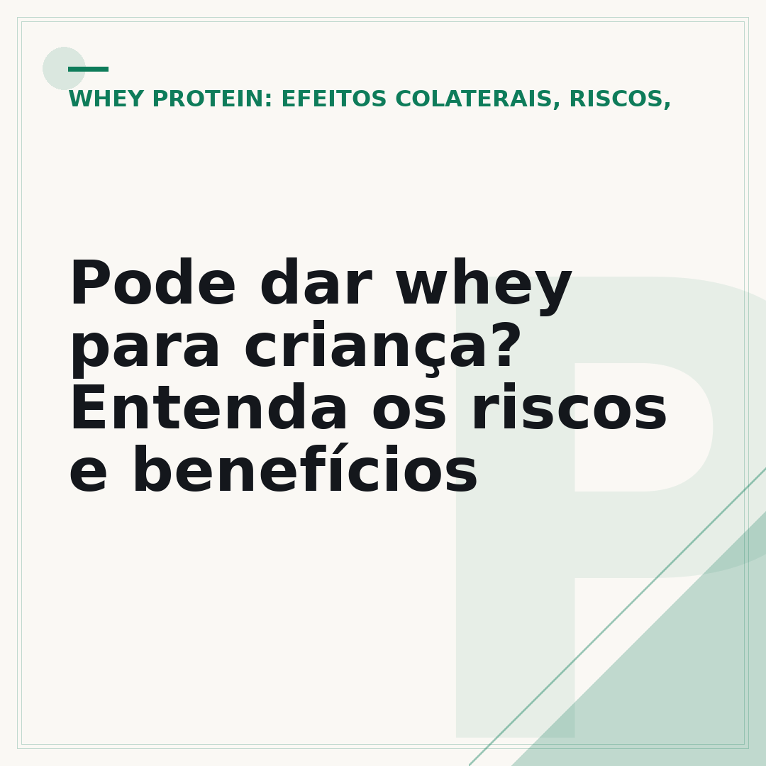 Pode dar whey para criança? Entenda os riscos e benefícios