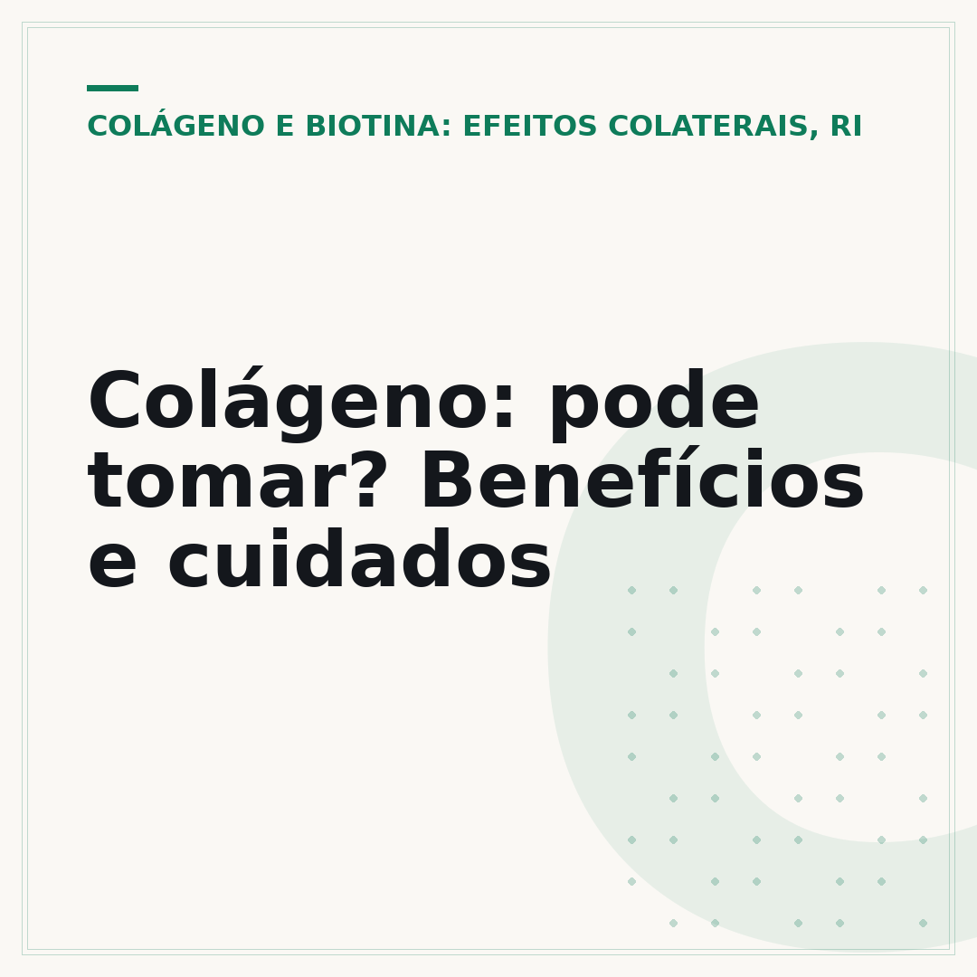 Colágeno: pode tomar? Benefícios e cuidados