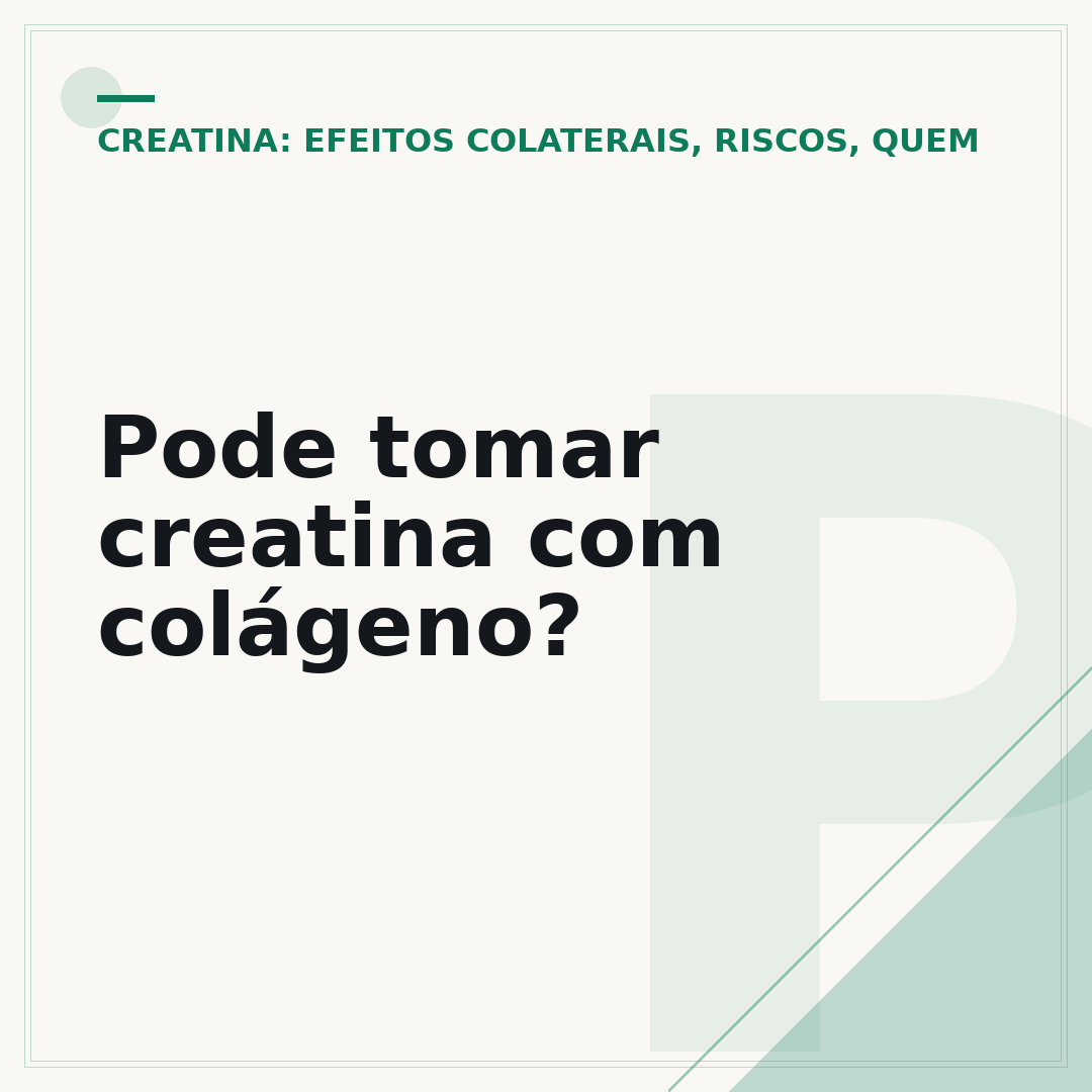 Pode tomar creatina com colágeno?