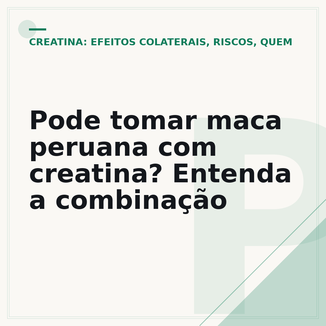 Pode tomar maca peruana com creatina? Entenda a combinação