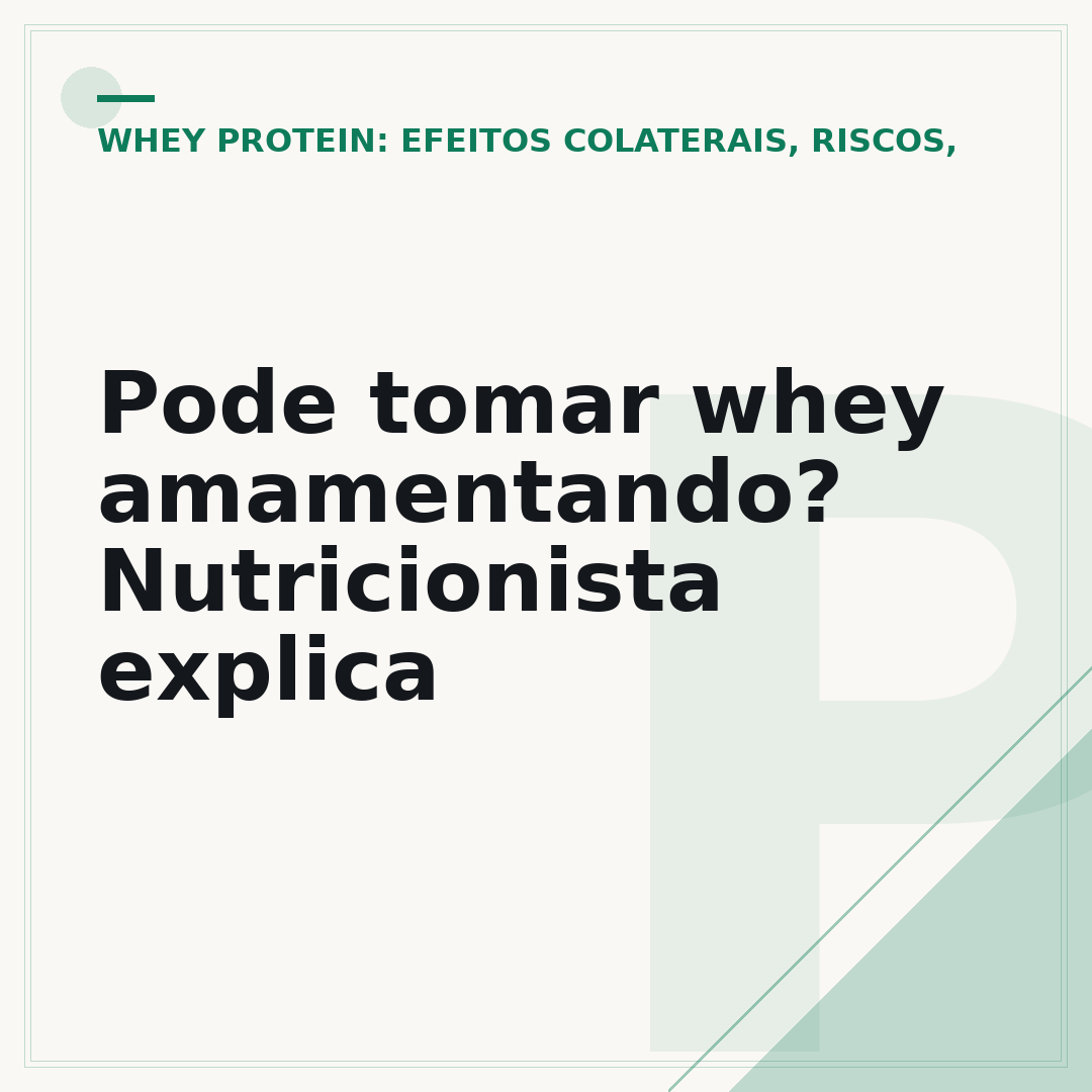 Pode tomar whey amamentando? Nutricionista explica