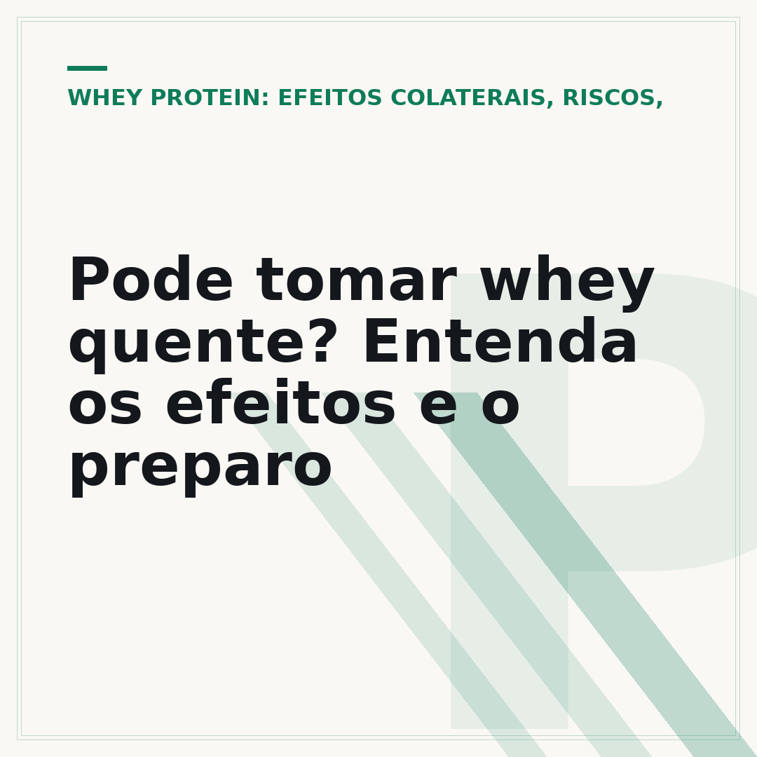 Pode tomar whey quente? Entenda os efeitos e o preparo