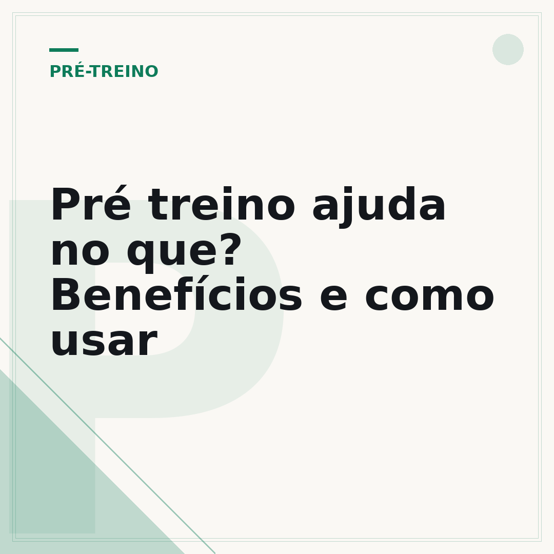 Pré treino ajuda no que? Benefícios e como usar