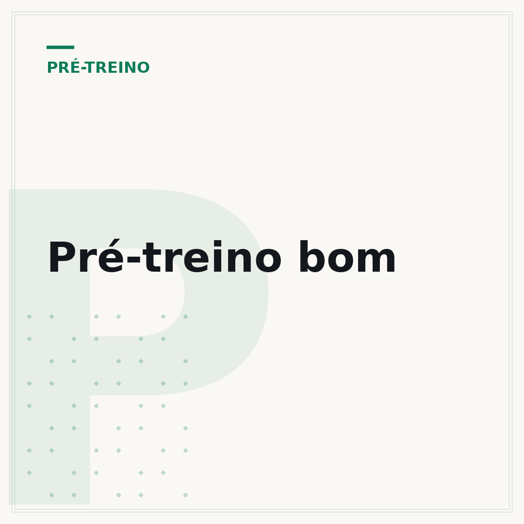 Pré-treino bom