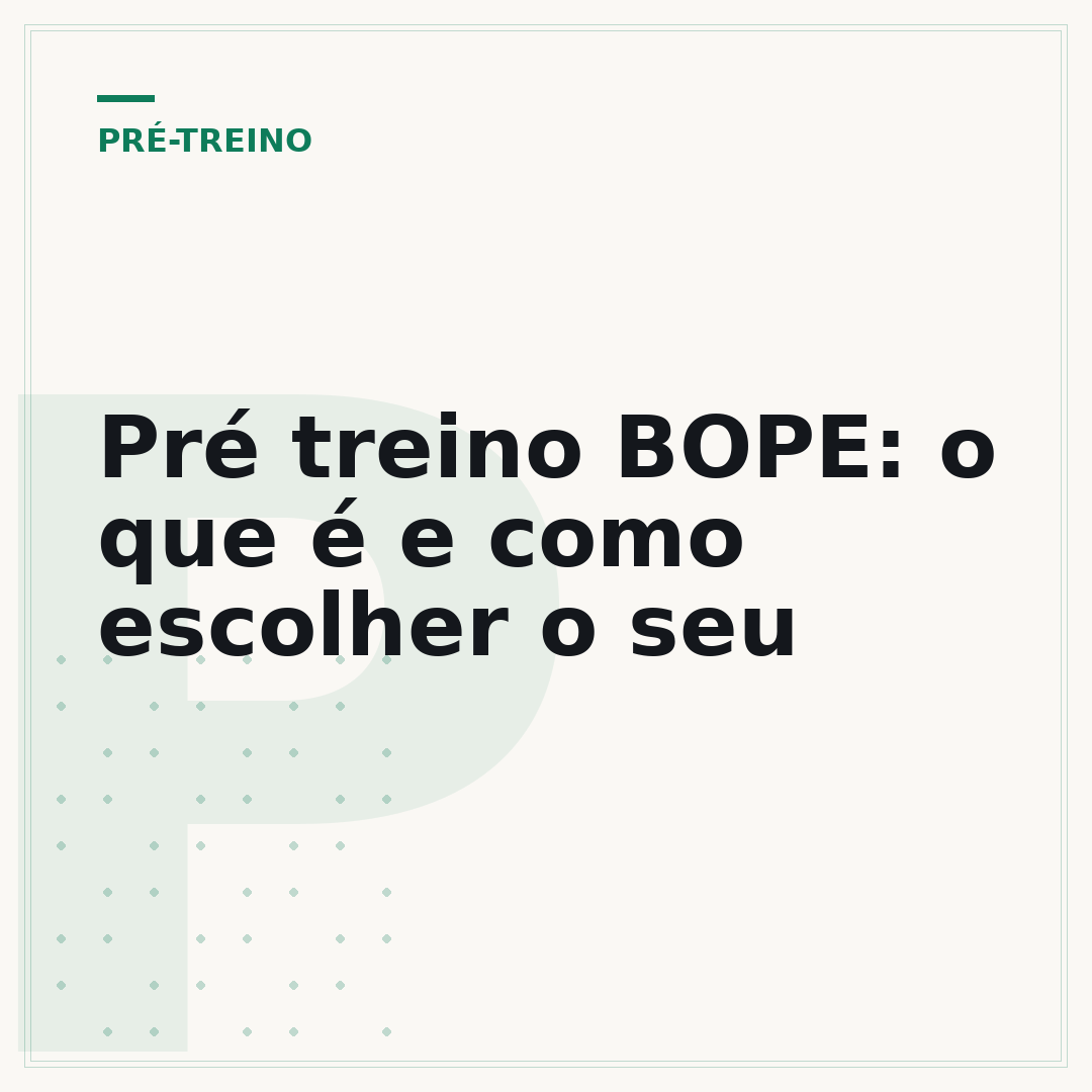Pré treino BOPE: o que é e como escolher o seu
