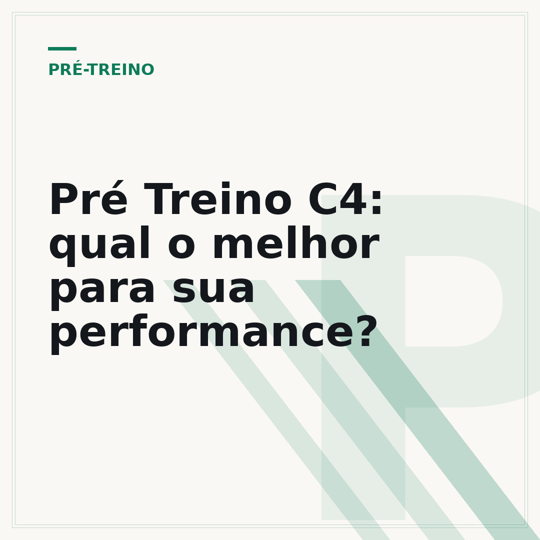 Pré Treino C4: qual o melhor para sua performance?