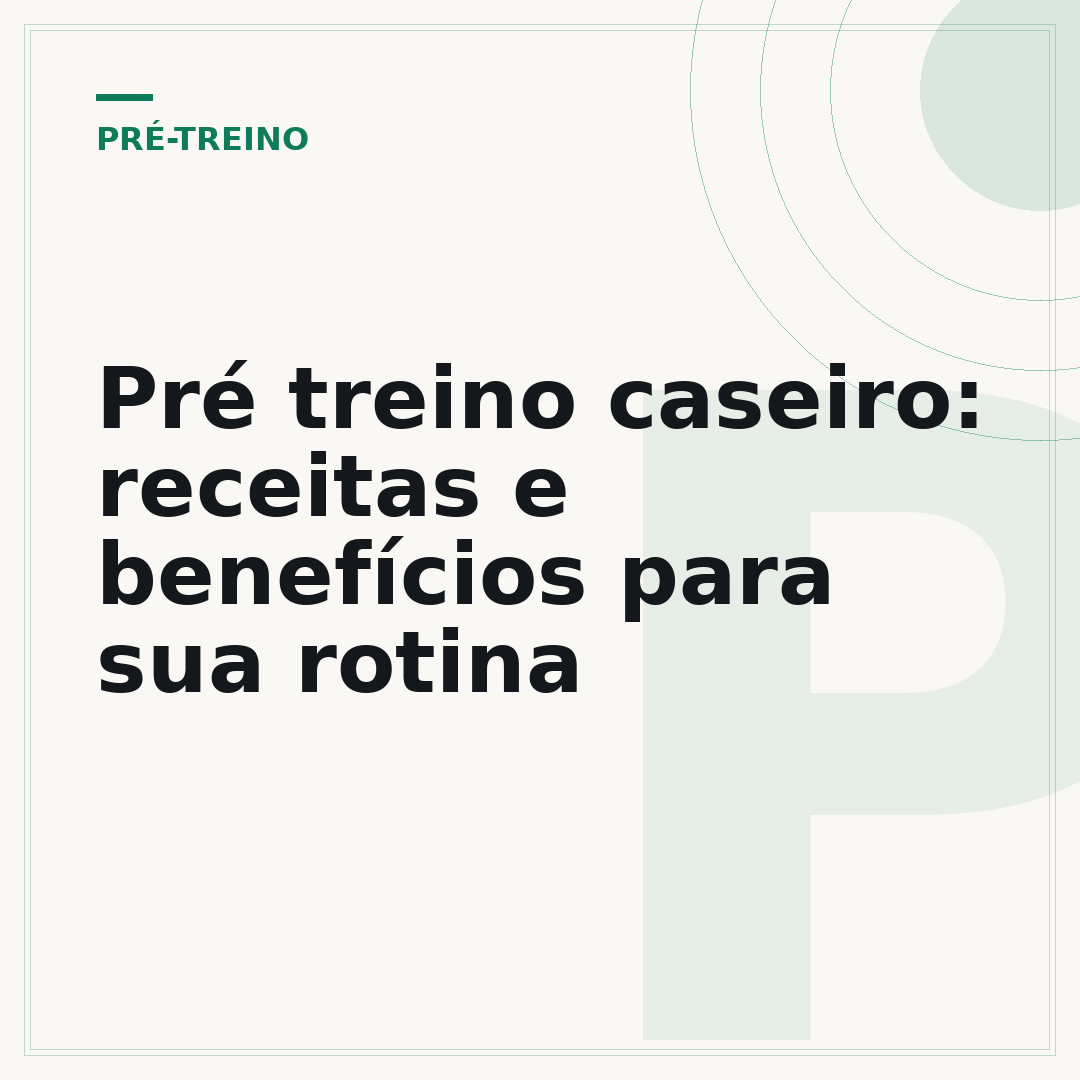 Pré treino caseiro: receitas e benefícios para sua rotina
