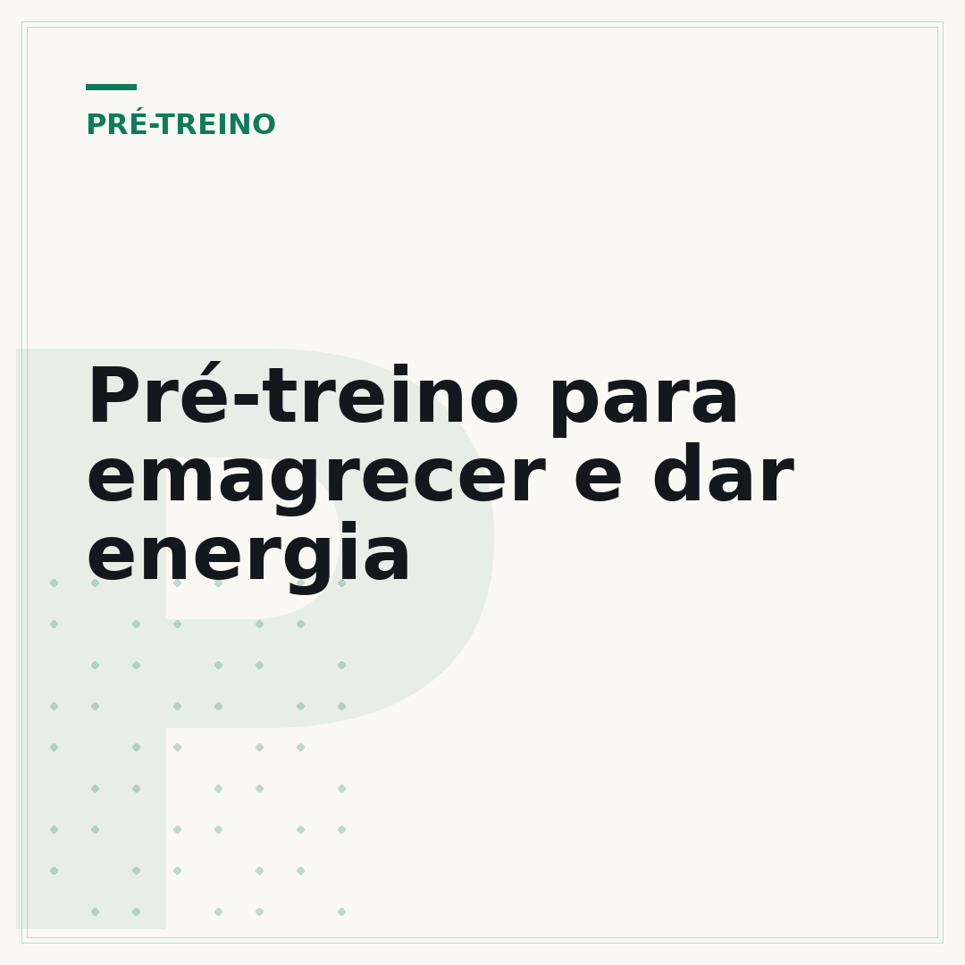 Pré-treino para emagrecer e dar energia