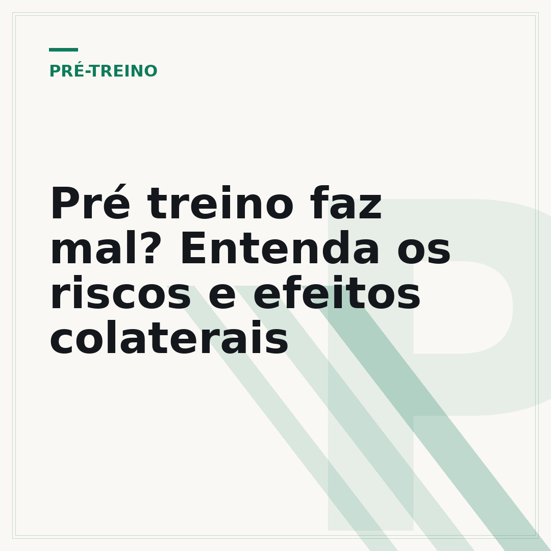 Pré treino faz mal? Entenda os riscos e efeitos colaterais