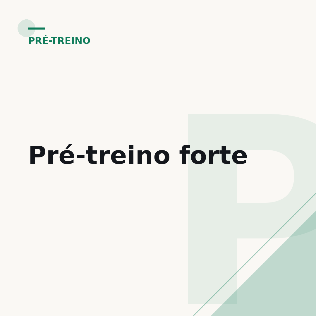 Pré-treino forte