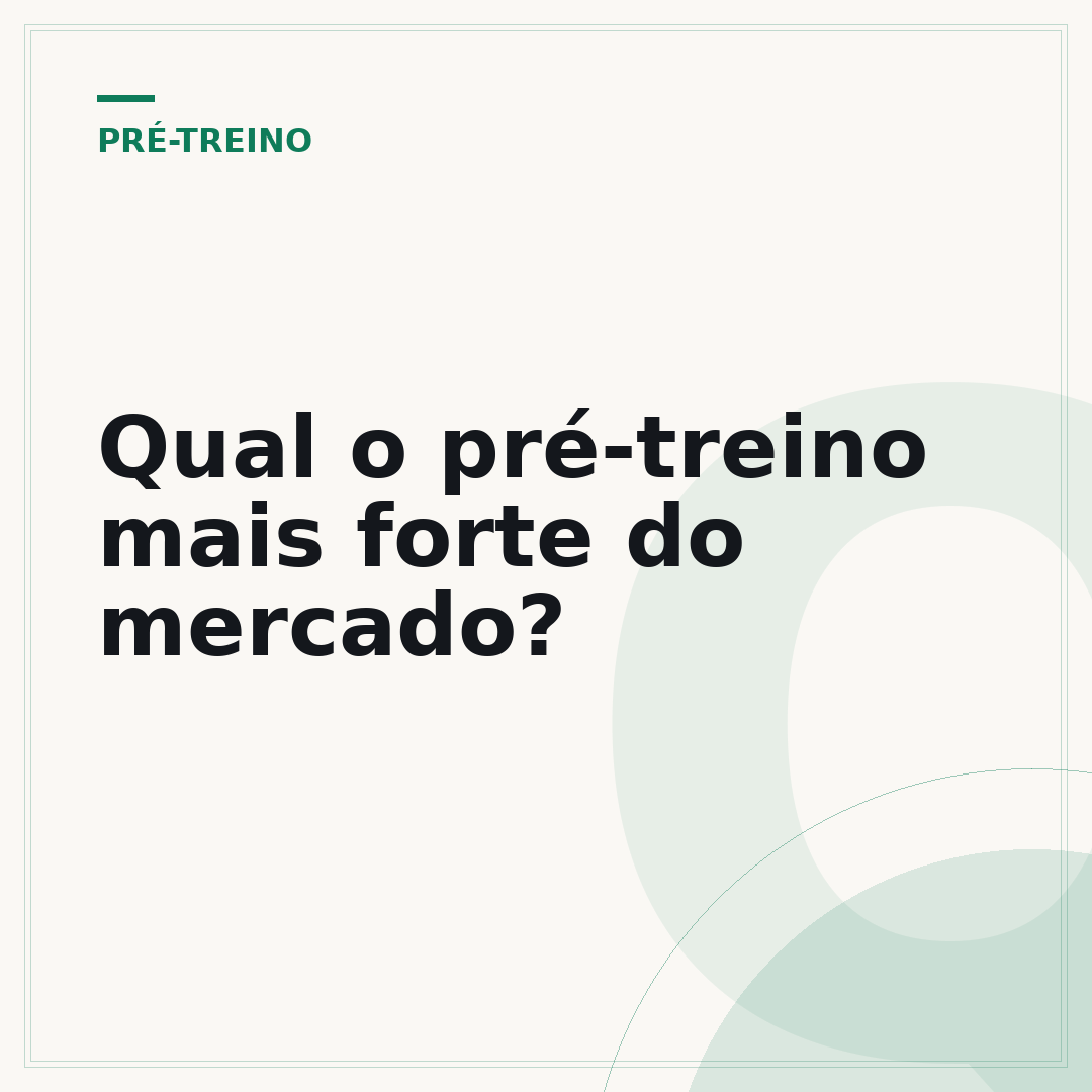 Qual o pré-treino mais forte do mercado?
