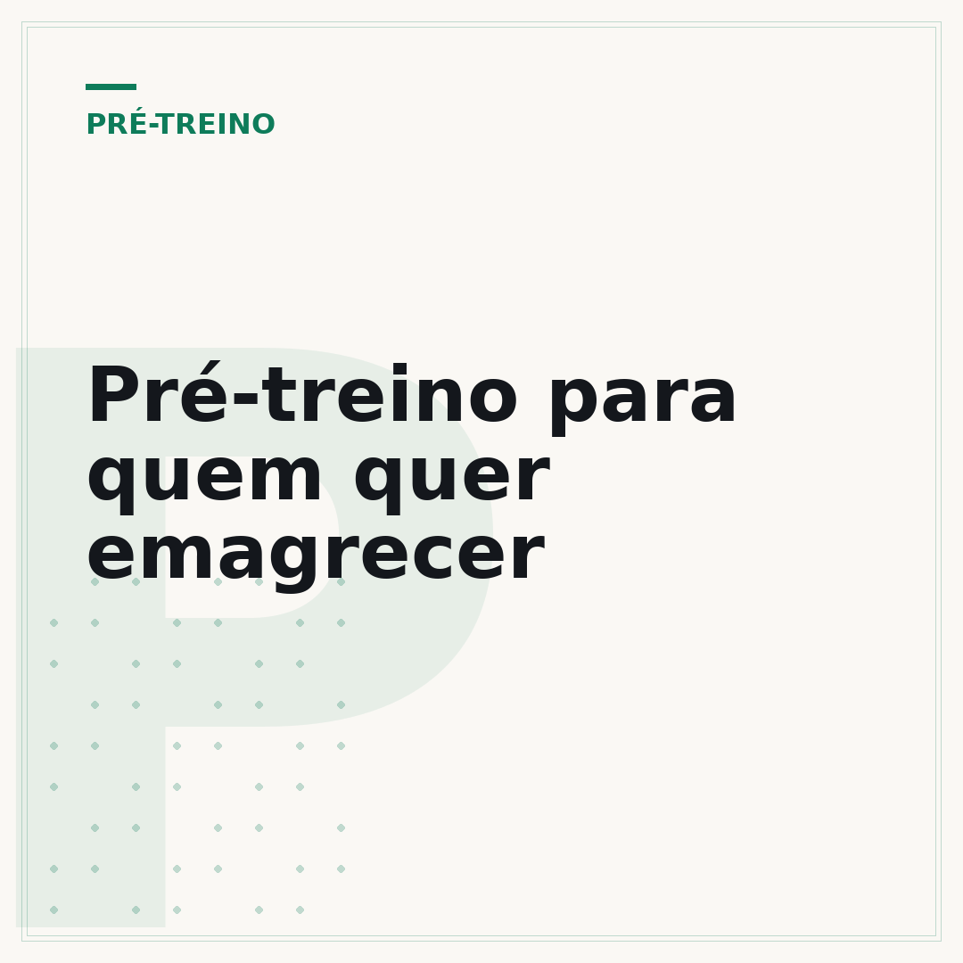Pré-treino para quem quer emagrecer