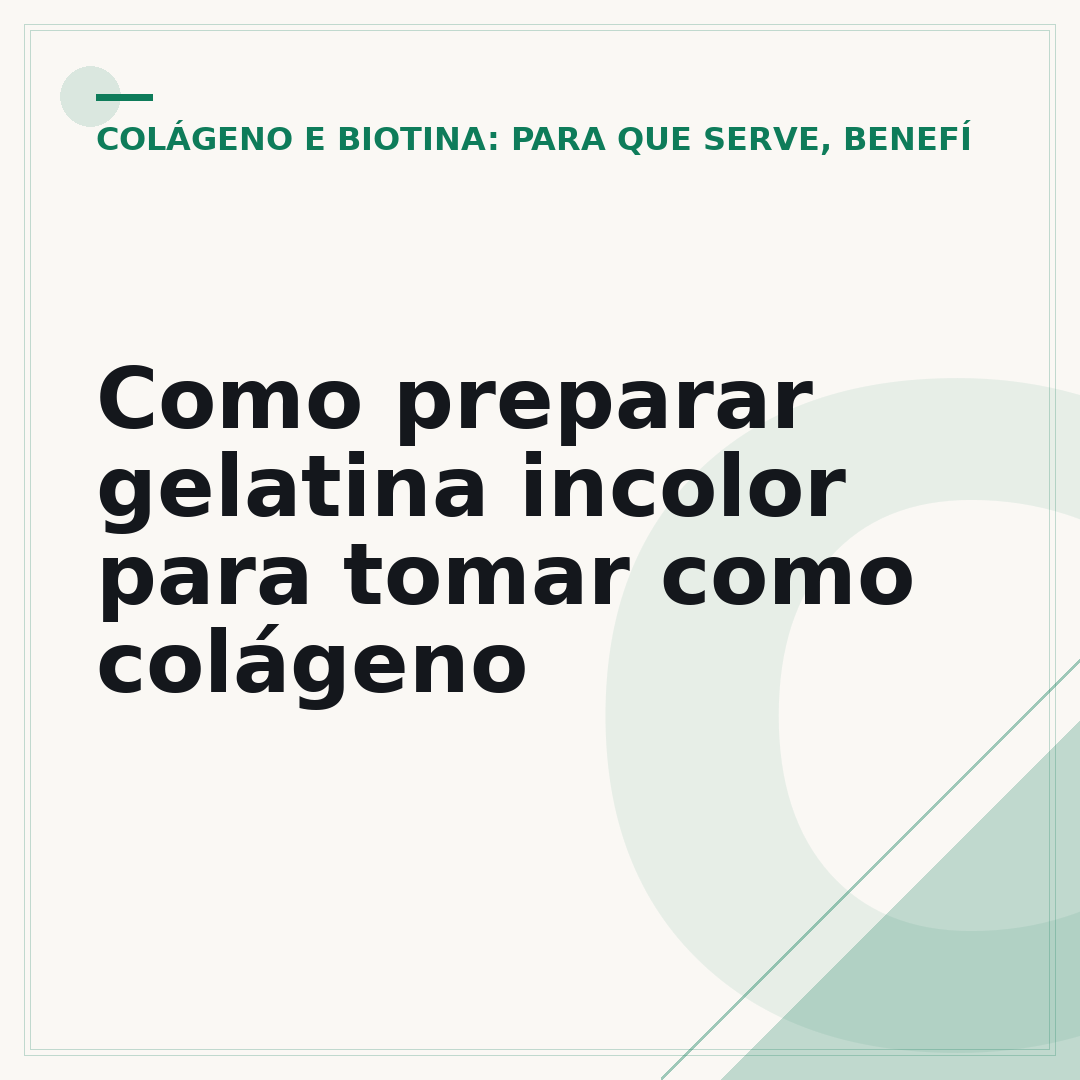 Como preparar gelatina incolor para tomar como colágeno