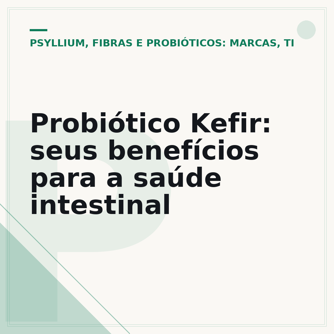 Probiótico Kefir: seus benefícios para a saúde intestinal