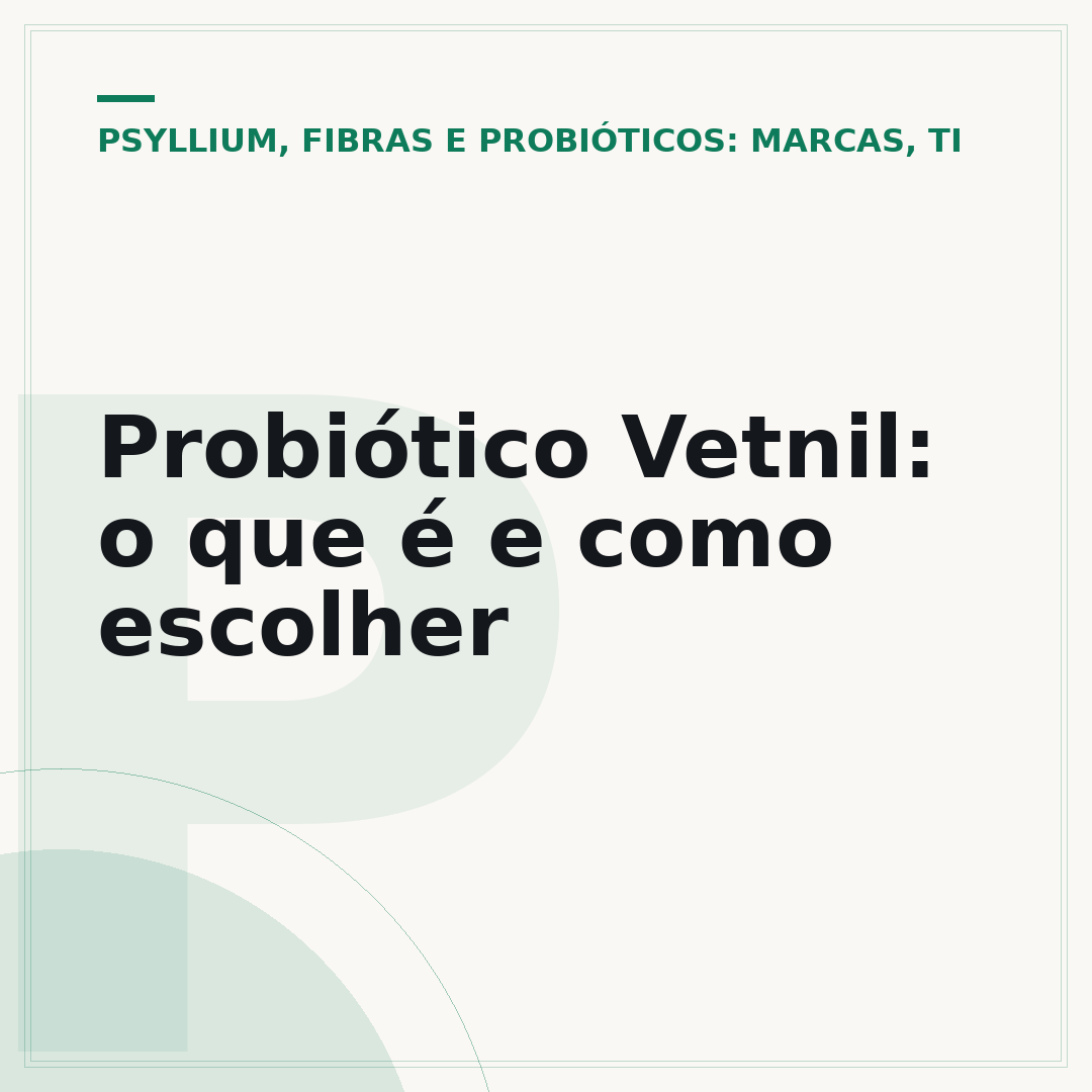 Probiótico Vetnil: o que é e como escolher