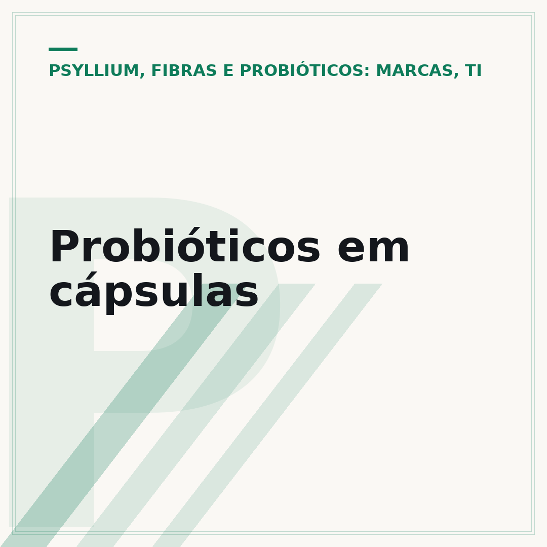 Probióticos em cápsulas