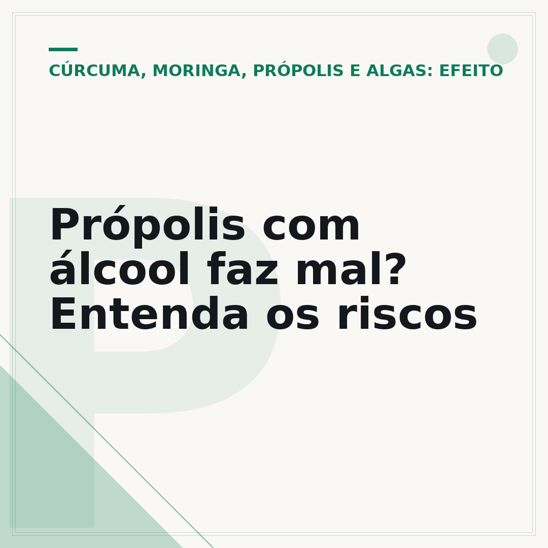 Própolis com álcool faz mal? Entenda os riscos