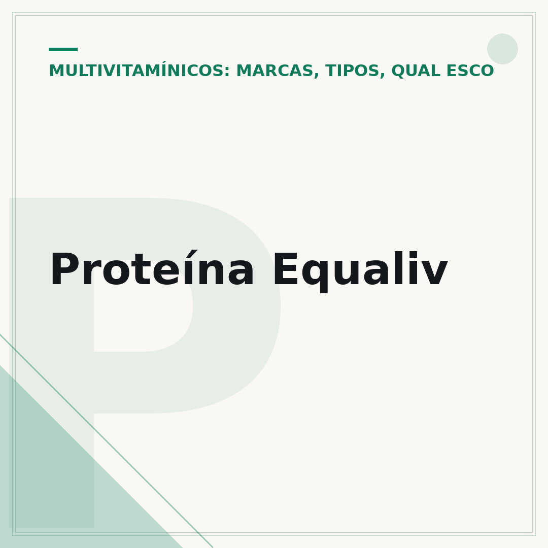 Proteína Equaliv