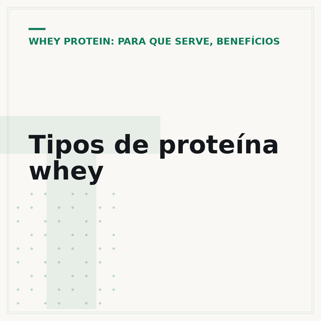 Tipos de proteína whey
