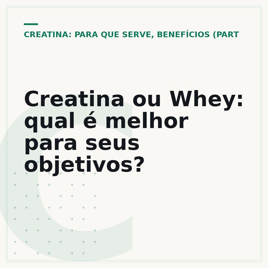 Creatina ou Whey: qual é melhor para seus objetivos?