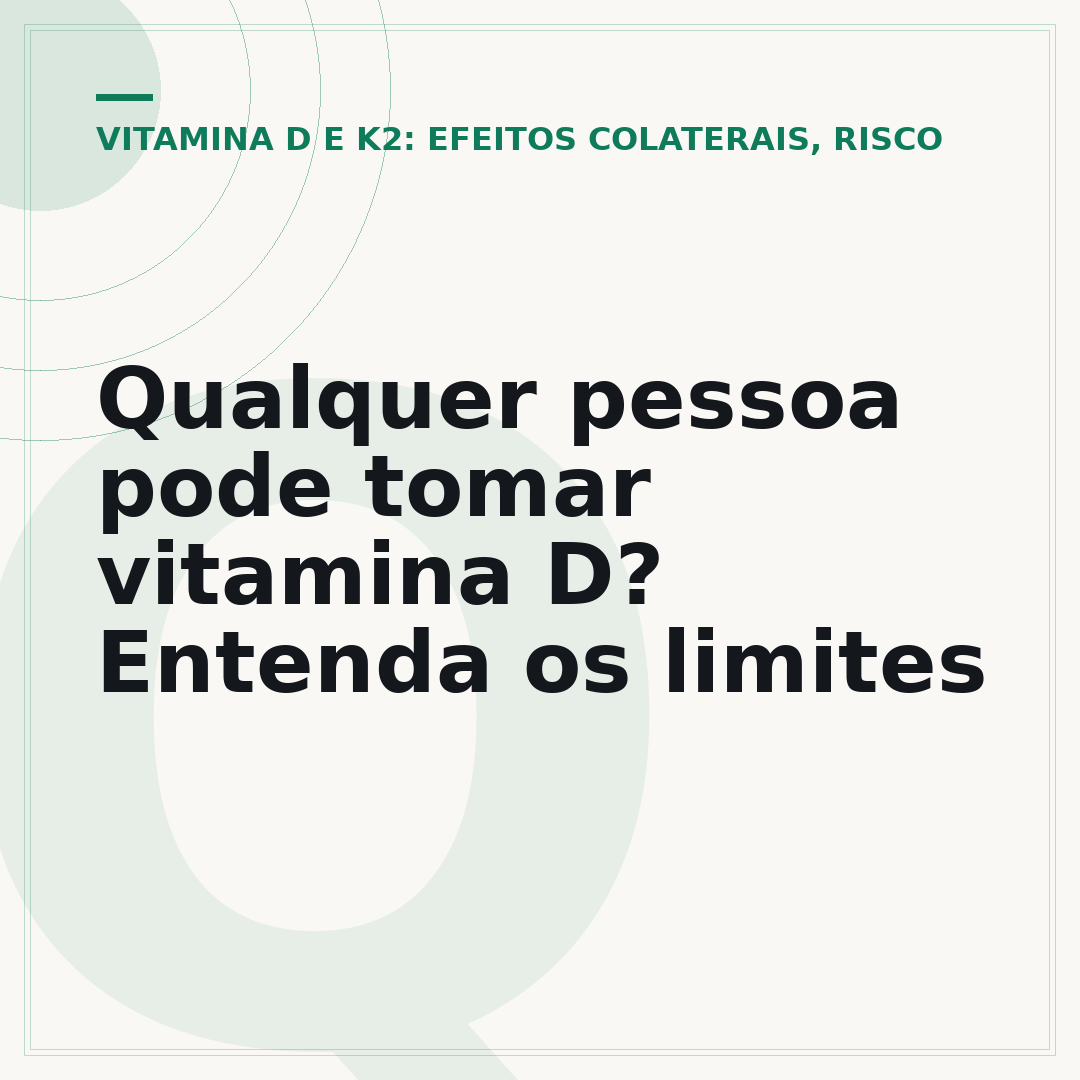 Qualquer pessoa pode tomar vitamina D? Entenda os limites