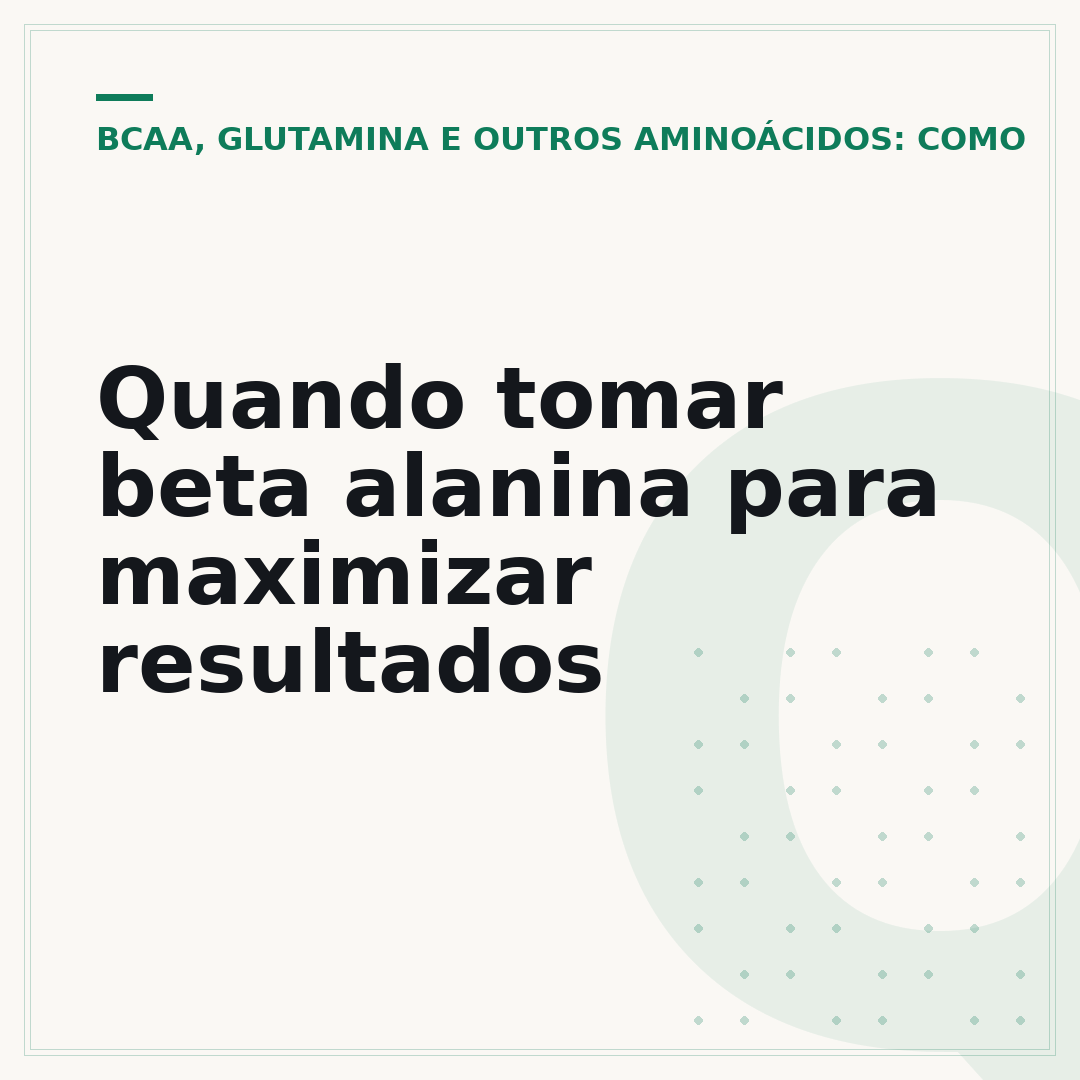 Quando tomar beta alanina para maximizar resultados
