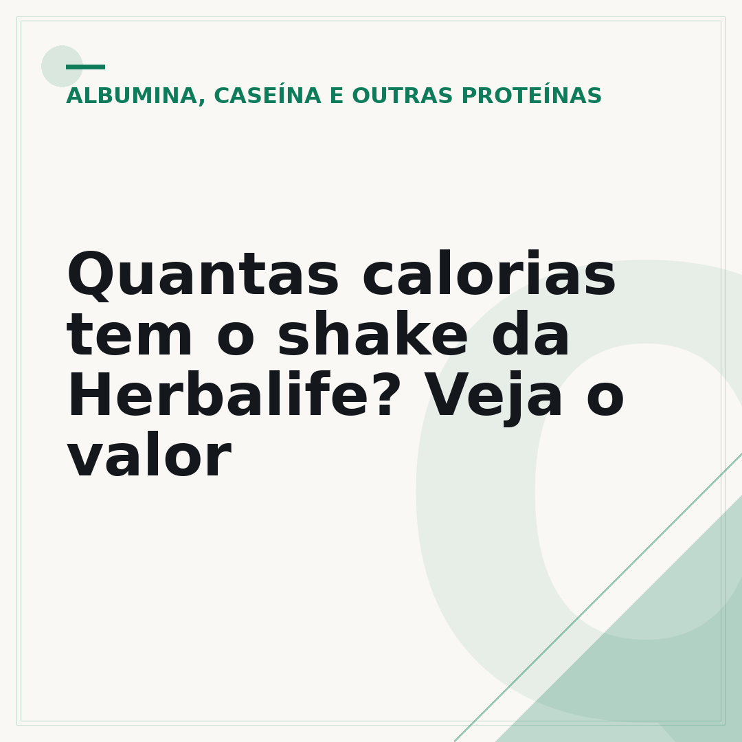 Quantas calorias tem o shake da Herbalife? Veja o valor