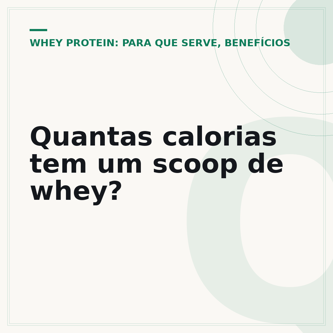 Quantas calorias tem um scoop de whey?