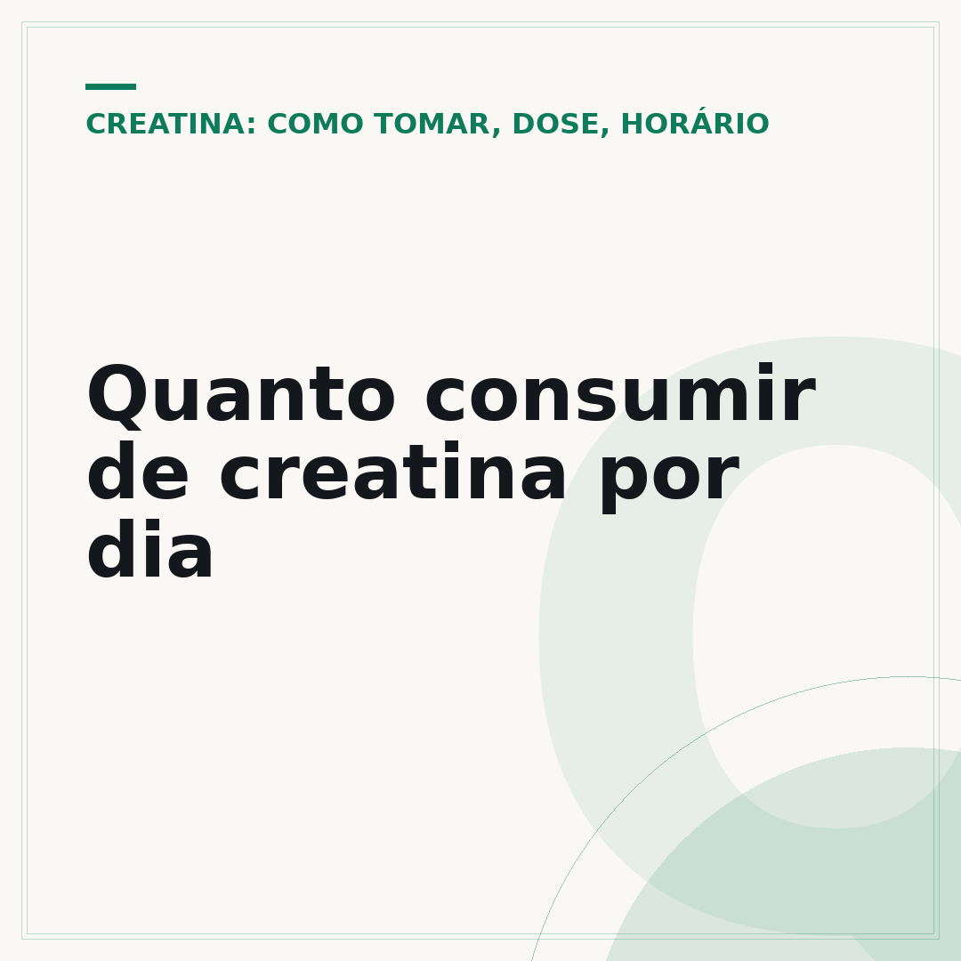 Quanto consumir de creatina por dia