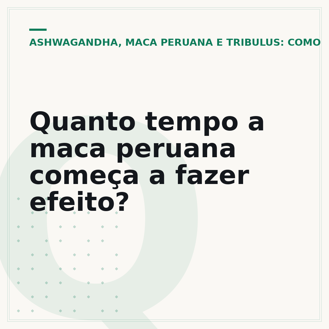 Quanto tempo a maca peruana começa a fazer efeito?