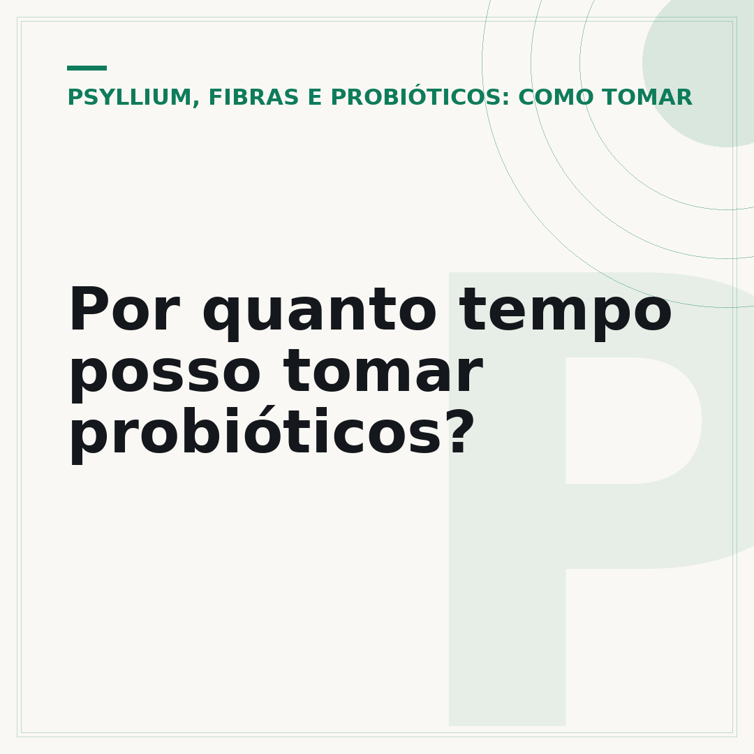 Por quanto tempo posso tomar probióticos?