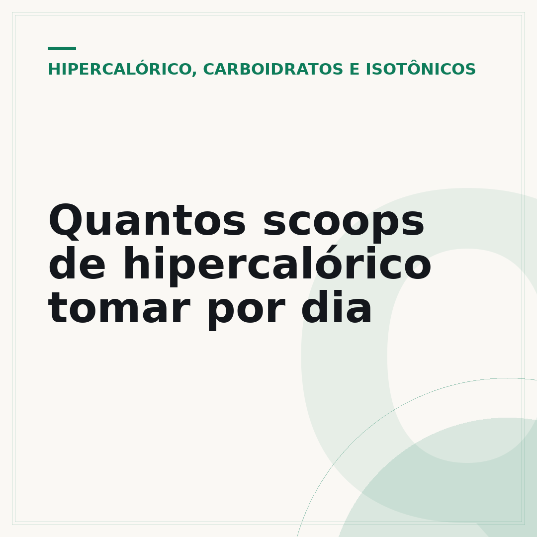 Quantos scoops de hipercalórico tomar por dia