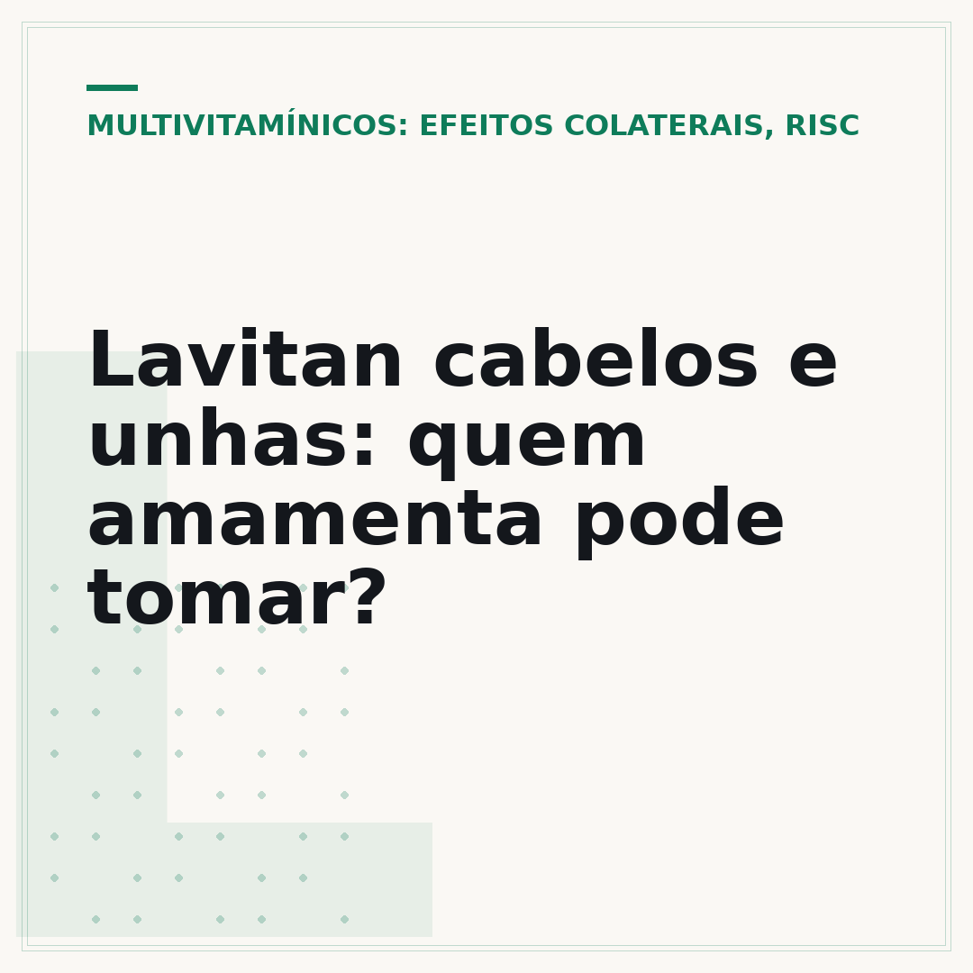 Lavitan cabelos e unhas: quem amamenta pode tomar?