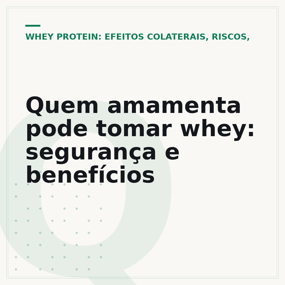 Quem amamenta pode tomar whey: segurança e benefícios