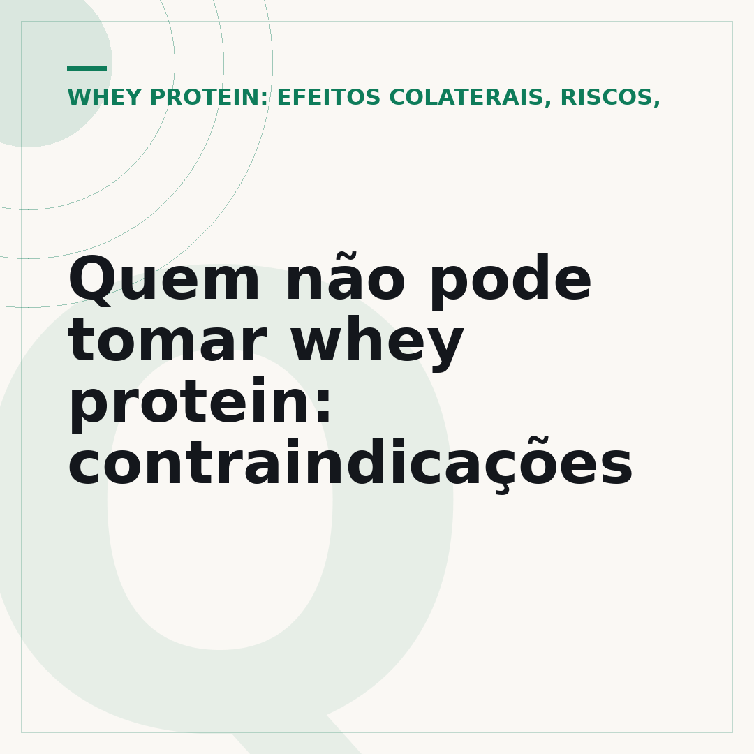 Quem não pode tomar whey protein: contraindicações