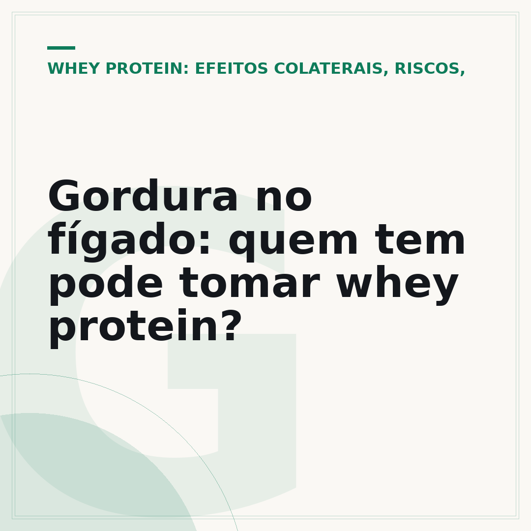 Gordura no fígado: quem tem pode tomar whey protein?