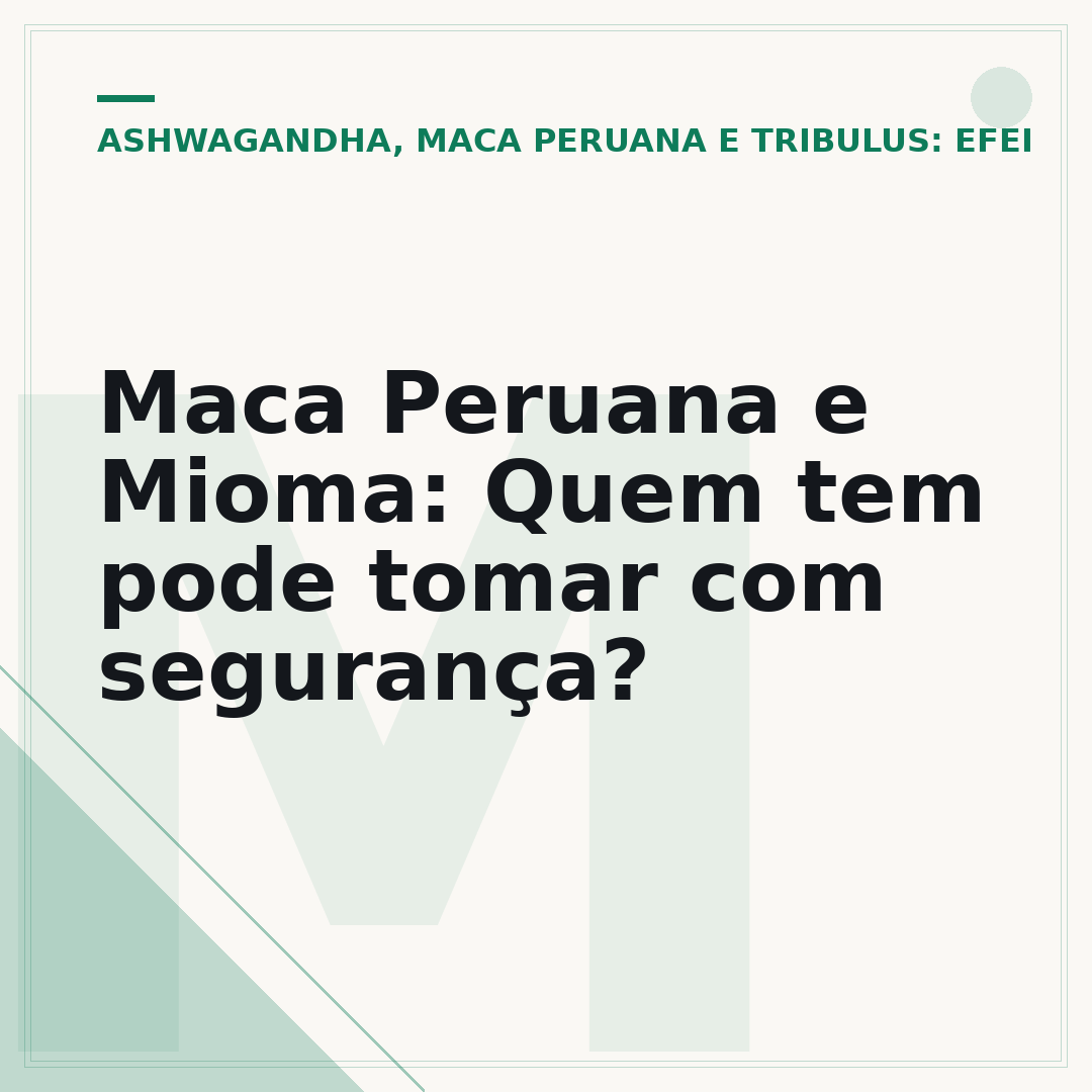Maca Peruana e Mioma: Quem tem pode tomar com segurança?