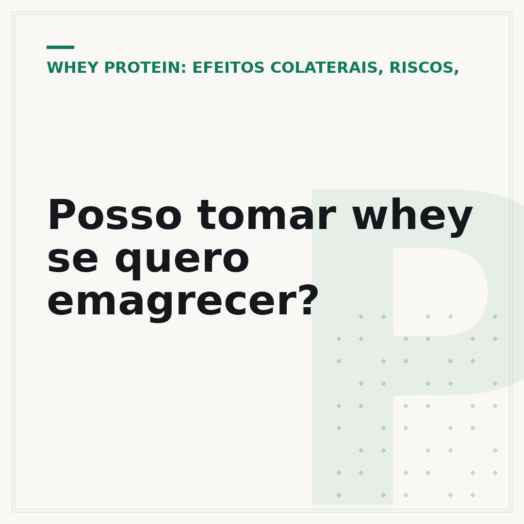 Posso tomar whey se quero emagrecer?