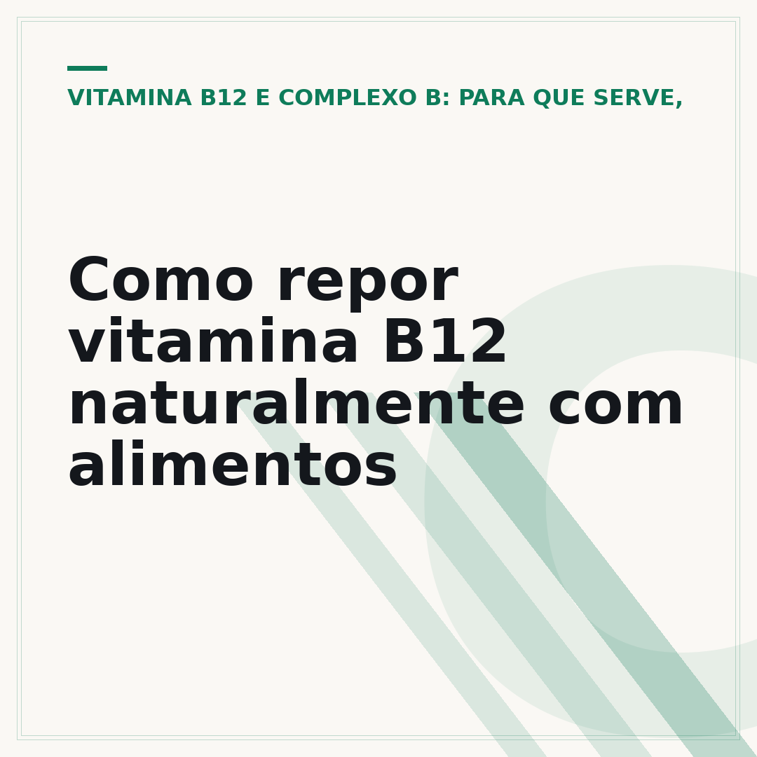 Como repor vitamina B12 naturalmente com alimentos