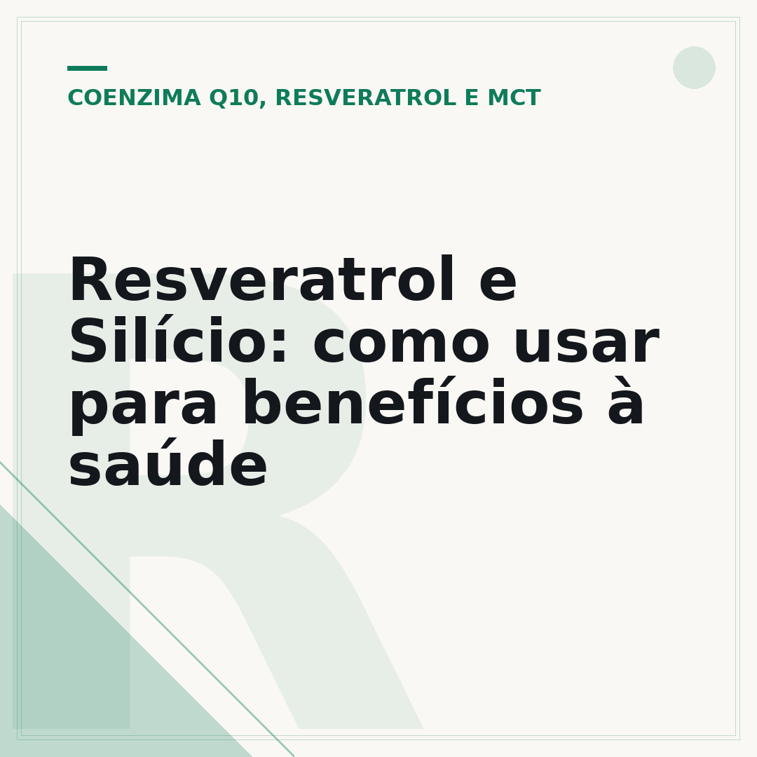 Resveratrol e Silício: como usar para benefícios à saúde