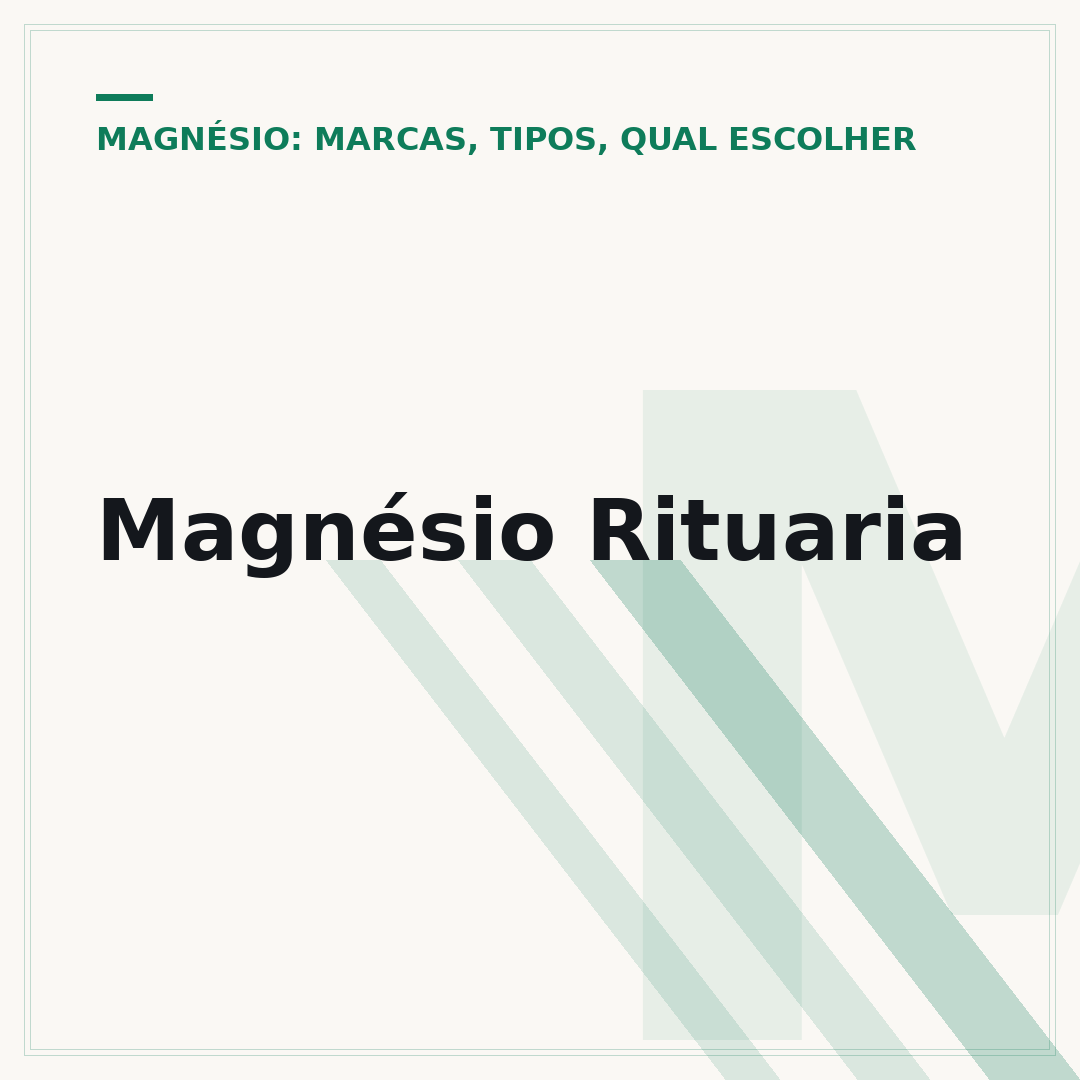Magnésio Rituaria