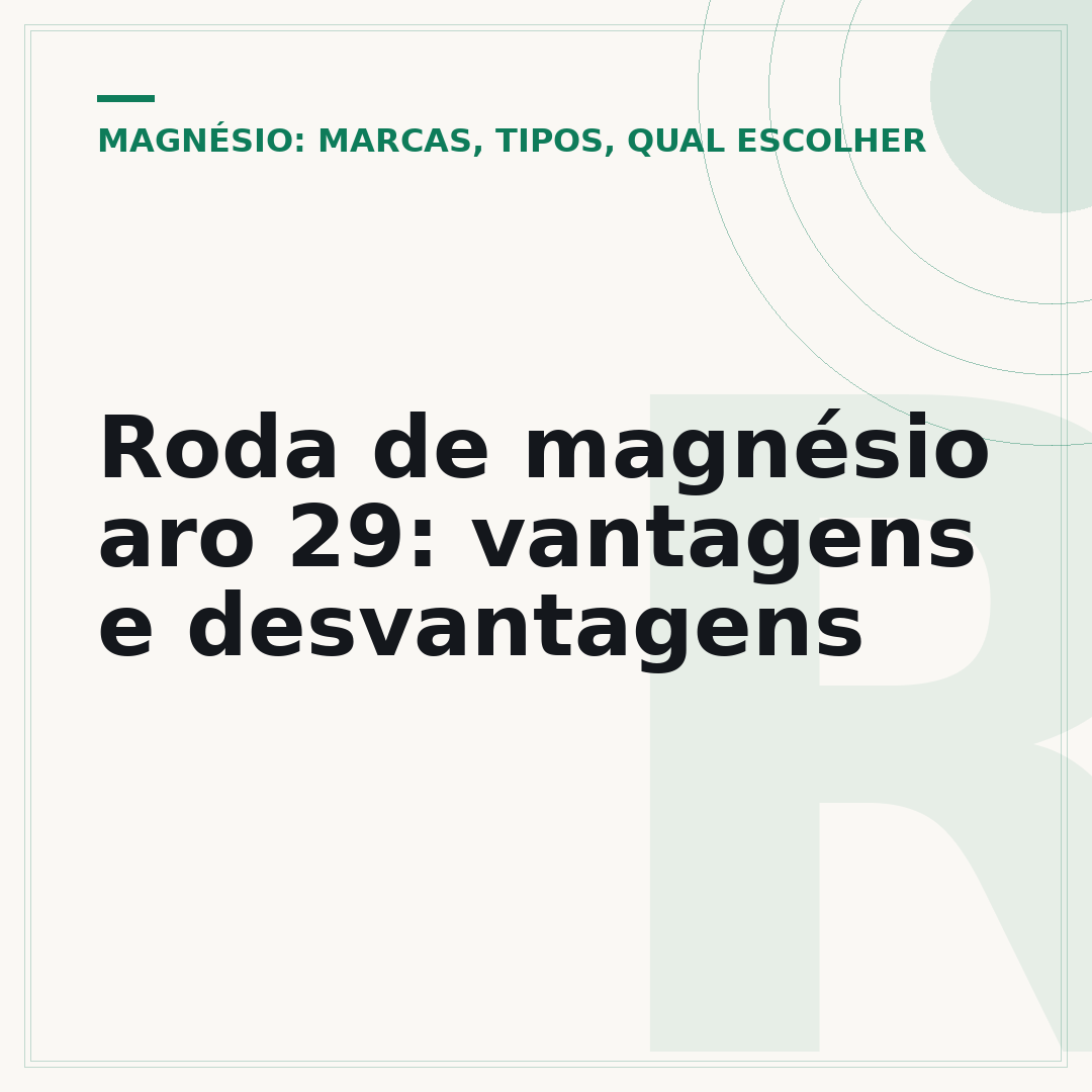 Roda de magnésio aro 29: vantagens e desvantagens